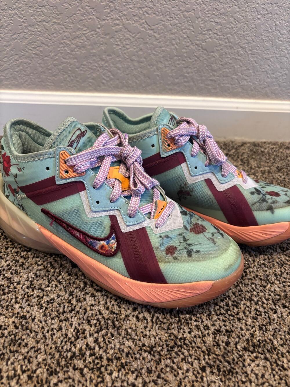Nike Lebron 18 Low x Mimi Plange `daughters Light Blue (Psychic Blue/Copa)